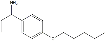 1-[4-(pentyloxy)phenyl]propan-1-amine,,结构式