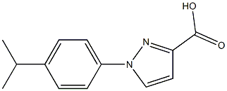 1-[4-(propan-2-yl)phenyl]-1H-pyrazole-3-carboxylic acid Structure