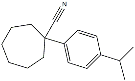 1-[4-(propan-2-yl)phenyl]cycloheptane-1-carbonitrile 结构式