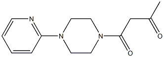 1-[4-(pyridin-2-yl)piperazin-1-yl]butane-1,3-dione 化学構造式