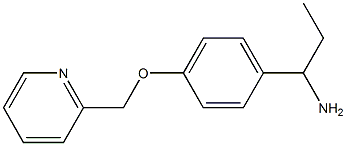 1-[4-(pyridin-2-ylmethoxy)phenyl]propan-1-amine