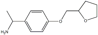 1-[4-(tetrahydrofuran-2-ylmethoxy)phenyl]ethanamine Structure