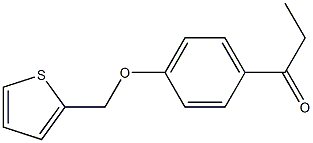 1-[4-(thiophen-2-ylmethoxy)phenyl]propan-1-one Structure