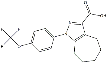 1-[4-(trifluoromethoxy)phenyl]-1,4,5,6,7,8-hexahydrocyclohepta[c]pyrazole-3-carboxylic acid|