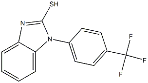 1-[4-(trifluoromethyl)phenyl]-1H-1,3-benzodiazole-2-thiol 结构式