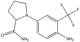 1-[4-amino-3-(trifluoromethyl)phenyl]pyrrolidine-2-carboxamide Structure