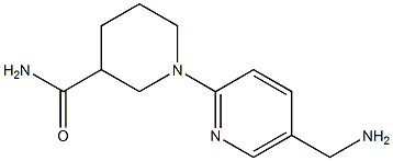 1-[5-(aminomethyl)pyridin-2-yl]piperidine-3-carboxamide 结构式