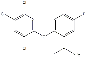 1-[5-fluoro-2-(2,4,5-trichlorophenoxy)phenyl]ethan-1-amine Struktur