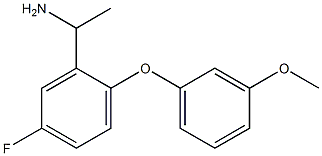 1-[5-fluoro-2-(3-methoxyphenoxy)phenyl]ethan-1-amine