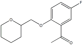 1-[5-fluoro-2-(oxan-2-ylmethoxy)phenyl]ethan-1-one Structure