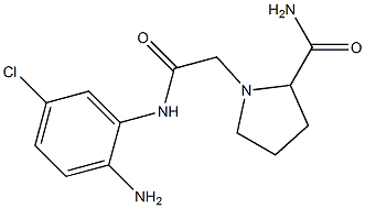 1-{[(2-amino-5-chlorophenyl)carbamoyl]methyl}pyrrolidine-2-carboxamide Structure