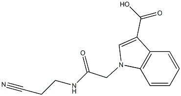 1-{[(2-cyanoethyl)carbamoyl]methyl}-1H-indole-3-carboxylic acid