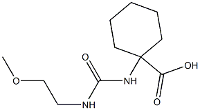 1-{[(2-methoxyethyl)carbamoyl]amino}cyclohexane-1-carboxylic acid Structure