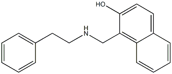 1-{[(2-phenylethyl)amino]methyl}naphthalen-2-ol,,结构式