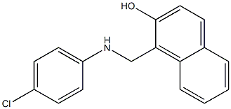 1-{[(4-chlorophenyl)amino]methyl}naphthalen-2-ol,,结构式