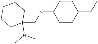 1-{[(4-ethylcyclohexyl)amino]methyl}-N,N-dimethylcyclohexan-1-amine Struktur