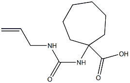 1-{[(allylamino)carbonyl]amino}cycloheptanecarboxylic acid 化学構造式