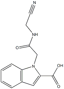 1-{[(cyanomethyl)carbamoyl]methyl}-1H-indole-2-carboxylic acid|