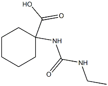 1-{[(ethylamino)carbonyl]amino}cyclohexanecarboxylic acid Structure