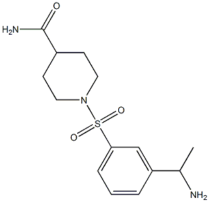  1-{[3-(1-aminoethyl)benzene]sulfonyl}piperidine-4-carboxamide