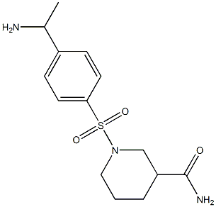 1-{[4-(1-aminoethyl)benzene]sulfonyl}piperidine-3-carboxamide