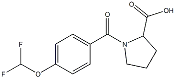 1-{[4-(difluoromethoxy)phenyl]carbonyl}pyrrolidine-2-carboxylic acid