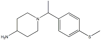 1-{1-[4-(methylsulfanyl)phenyl]ethyl}piperidin-4-amine|