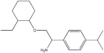 1-{1-amino-2-[(2-ethylcyclohexyl)oxy]ethyl}-4-(propan-2-yl)benzene