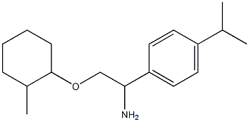 1-{1-amino-2-[(2-methylcyclohexyl)oxy]ethyl}-4-(propan-2-yl)benzene