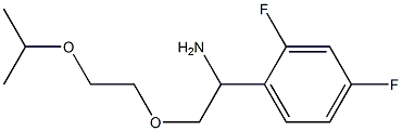 1-{1-amino-2-[2-(propan-2-yloxy)ethoxy]ethyl}-2,4-difluorobenzene Structure