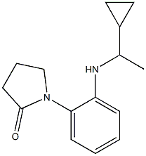 1-{2-[(1-cyclopropylethyl)amino]phenyl}pyrrolidin-2-one Structure