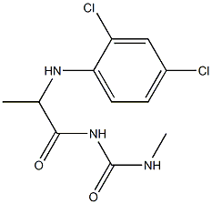 1-{2-[(2,4-dichlorophenyl)amino]propanoyl}-3-methylurea