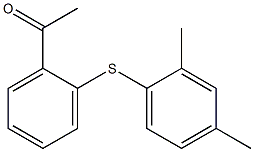 1-{2-[(2,4-dimethylphenyl)sulfanyl]phenyl}ethan-1-one 结构式