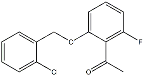 1-{2-[(2-chlorophenyl)methoxy]-6-fluorophenyl}ethan-1-one 结构式