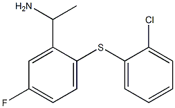 1-{2-[(2-chlorophenyl)sulfanyl]-5-fluorophenyl}ethan-1-amine Structure
