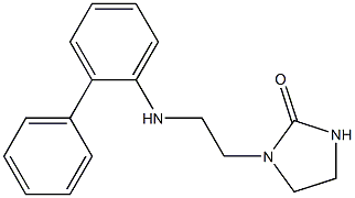1-{2-[(2-phenylphenyl)amino]ethyl}imidazolidin-2-one Structure