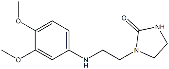 1-{2-[(3,4-dimethoxyphenyl)amino]ethyl}imidazolidin-2-one Structure