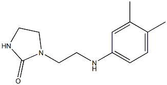 1-{2-[(3,4-dimethylphenyl)amino]ethyl}imidazolidin-2-one Structure