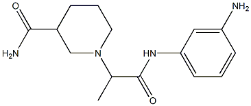  1-{2-[(3-aminophenyl)amino]-1-methyl-2-oxoethyl}piperidine-3-carboxamide