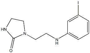 1-{2-[(3-iodophenyl)amino]ethyl}imidazolidin-2-one 结构式