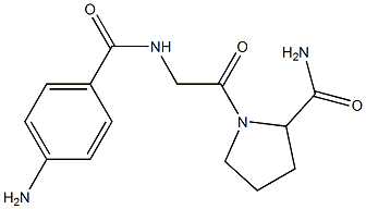 1-{2-[(4-aminophenyl)formamido]acetyl}pyrrolidine-2-carboxamide,,结构式