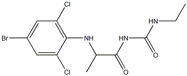  1-{2-[(4-bromo-2,6-dichlorophenyl)amino]propanoyl}-3-ethylurea