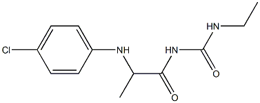 1-{2-[(4-chlorophenyl)amino]propanoyl}-3-ethylurea|