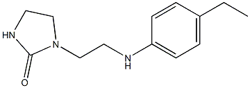 1-{2-[(4-ethylphenyl)amino]ethyl}imidazolidin-2-one Structure