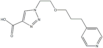 1-{2-[3-(pyridin-4-yl)propoxy]ethyl}-1H-1,2,3-triazole-4-carboxylic acid 化学構造式