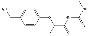 1-{2-[4-(aminomethyl)phenoxy]propanoyl}-3-methylurea