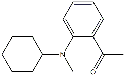 1-{2-[cyclohexyl(methyl)amino]phenyl}ethan-1-one Structure
