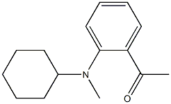 1-{2-[cyclohexyl(methyl)amino]phenyl}ethan-1-one,,结构式