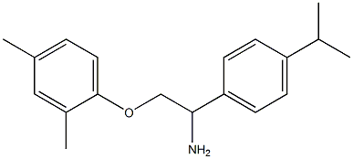 1-{2-amino-2-[4-(propan-2-yl)phenyl]ethoxy}-2,4-dimethylbenzene Structure