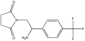 1-{2-amino-2-[4-(trifluoromethyl)phenyl]ethyl}pyrrolidine-2,5-dione Structure